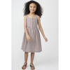 Olympia Button Front Dress, Mocha Stripe - Dresses - 5