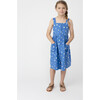 Olympia Button Front Dress, Blue Strawberries - Dresses - 2