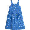 Olympia Button Front Dress, Blue Strawberries - Dresses - 3