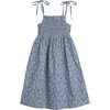 Rosie Smocked Dress, Blue Ditsy Floral - Dresses - 1 - thumbnail