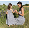 Rosie Smocked Dress, Blue Ditsy Floral - Dresses - 5