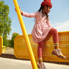 Marley Ribbed Long Sleeve Dress, Darker Dusty Rose Stripe - Dresses - 2