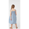 Rosie Smocked Dress, Blue Ditsy Floral - Dresses - 9