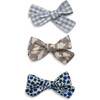 Penny Bow Set, Blue Tonal Prints - Bows - 1 - thumbnail