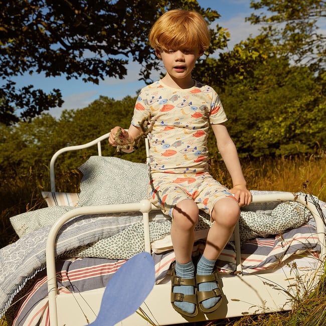 Emerson Short Sleeve Pajama Set, Kissing Fish