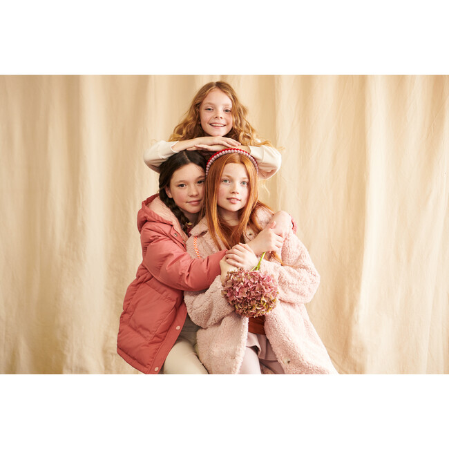 Ellis Down Puffer Jacket with Hood, Rose - Jackets - 5