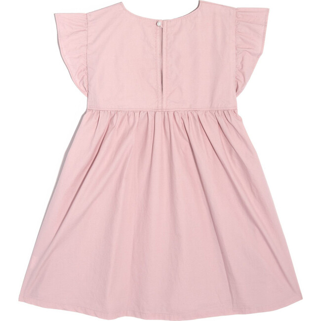 Charlotte Ruffle Sleeve Dress, Blush Cotton Poplin - Play Dresses - 2