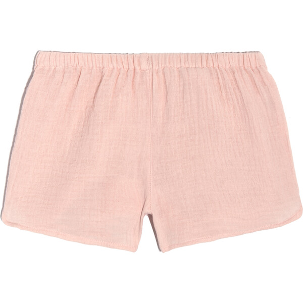 Catherine Pull-On Short, Pale Pink Cotton Muslin - Maison Me Exclusives ...