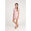 Charlotte Ruffle Sleeve Dress, Blush Cotton Poplin - Play Dresses - 3
