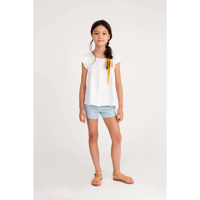 Catherine Pull-On Short, Chambray - Shorts - 3
