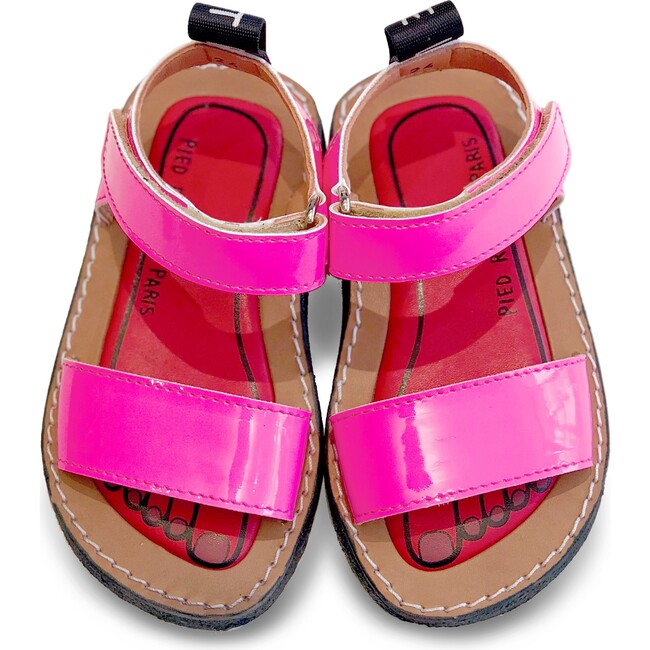 Izy Leather Sandal, Bubblegum Pink