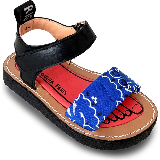 Izy Bandana Sandal, Jelly Blue - Sandals - 1