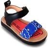 Izy Bandana Sandal, Jelly Blue - Sandals - 1 - thumbnail
