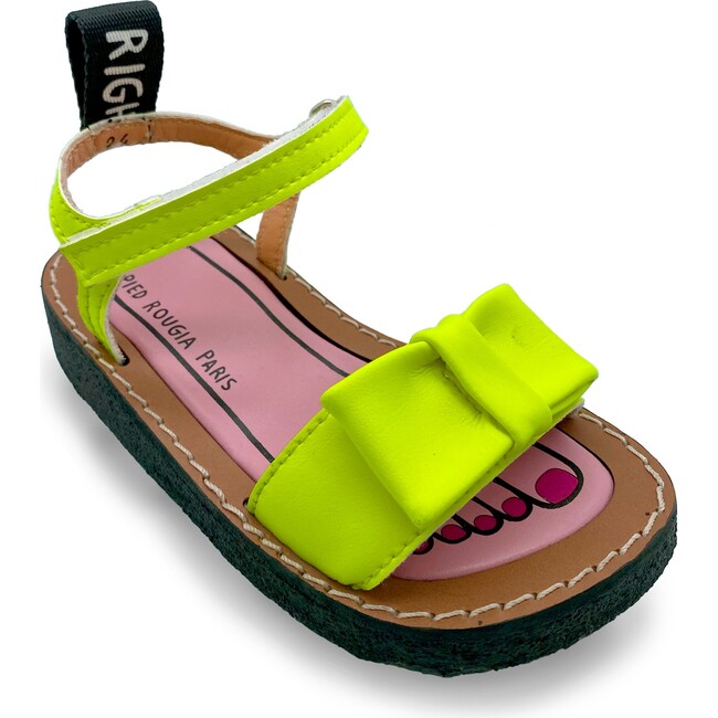 *Exclusive* Bow Bow Sandal, Lemonade Yellow - Sandals - 1