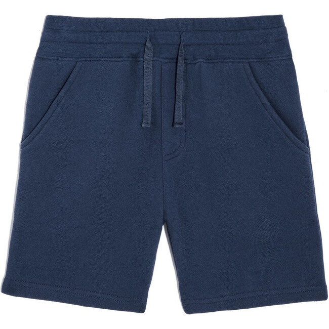 Teddy Jogger Short, Navy - Shorts - 1