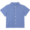 Ollie Short Sleeve Button Down, Blue Oxford - Shirts - 1 - thumbnail