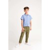 Ollie Short Sleeve Button Down, Blue Oxford - Shirts - 3