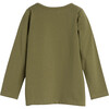 Drew Long Sleeve Pocket Tee, Green - Tees - 2