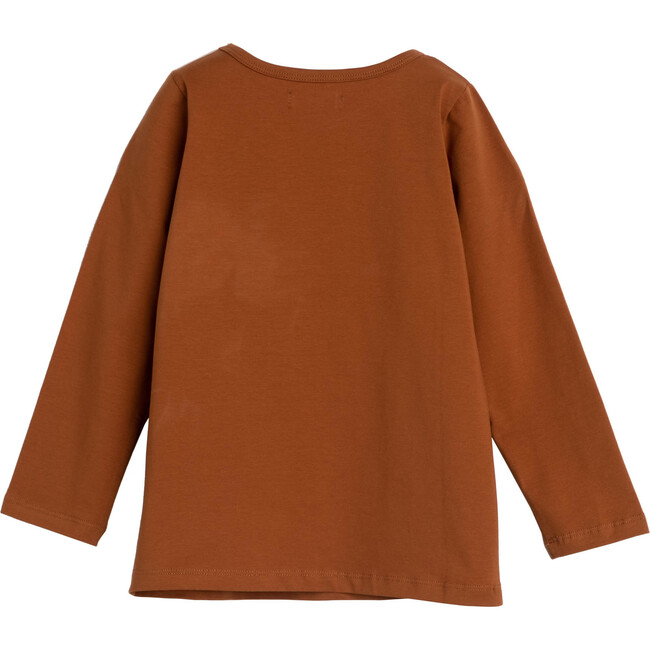 Drew Long Sleeve Pocket Tee, Caramel - Tees - 2