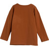 Drew Long Sleeve Pocket Tee, Caramel - Tees - 2