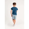 Teddy Jogger Short, Blue - Shorts - 3