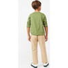 Drew Long Sleeve Pocket Tee, Green - Tees - 4