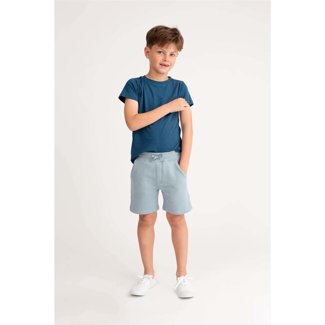 Teddy Jogger Short, Blue - Shorts - 4