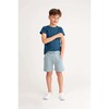 Teddy Jogger Short, Blue - Shorts - 4