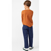 Drew Long Sleeve Pocket Tee, Caramel - Tees - 4