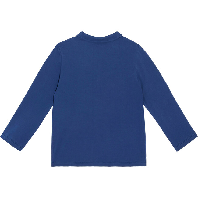 Finley Long Sleeve Polo, Blue - Shirts - 2