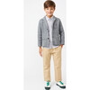 Lucas Long Sleeve Button Down Shirt, Grey Gingham - Shirts - 2