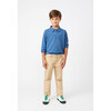 Finley Long Sleeve Polo, Blue - Shirts - 3