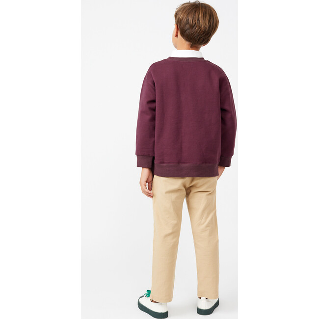 Tyler Sweatshirt, Burgundy - Sweatshirts - 4