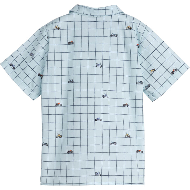 Oliver Short Sleeve Button Down, Sky Moto - Shirts - 3
