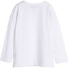 Drew Long Sleeve Pocket Tee, White - Tees - 2