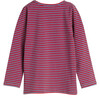 Drew Long Sleeve Pocket Tee, Red & Blue Stripe - Tees - 2