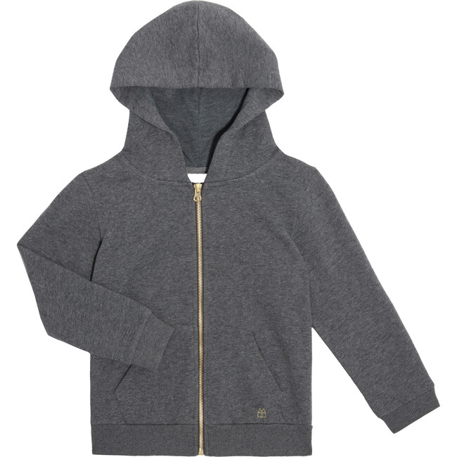 Georgie Hoodie, Heather Grey - Jackets - 1