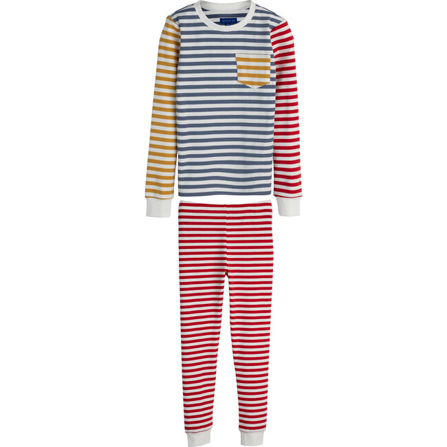 Taylor Long Sleeve Pajama Set, Red Multi