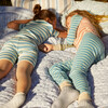 Emerson Short Sleeve Pajama Set, Blue Multi Stripe - Pajamas - 6 - thumbnail