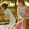 Emerson Short Sleeve Pajama Set, Blue Multi Stripe - Pajamas - 7 - thumbnail