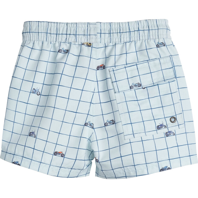 Brooks Boys Swim Trunk, Sky Moto - Swim Trunks - 3
