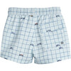 Brooks Boys Swim Trunk, Sky Moto - Swim Trunks - 3