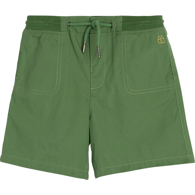 Davis Drawstring Short, Grass Green - Shorts - 1