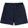 Davis Drawstring Short, Navy - Shorts - 1 - thumbnail
