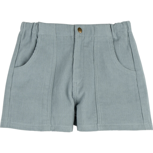 Retro Cord Short, Powder Blue - Shorts - 1
