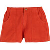 Retro Cord Short, Coral - Shorts - 1 - thumbnail