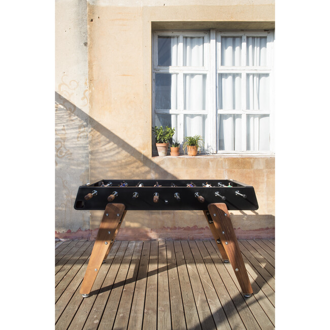 RS #3 Indoor/Outdoor Foosball Table, Black/Wood - Foosball Tables - 3