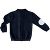 Navy Full Zip Sweater - Sweaters - 2