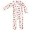 Pink Fox Ruffle Footie - Rompers - 1 - thumbnail