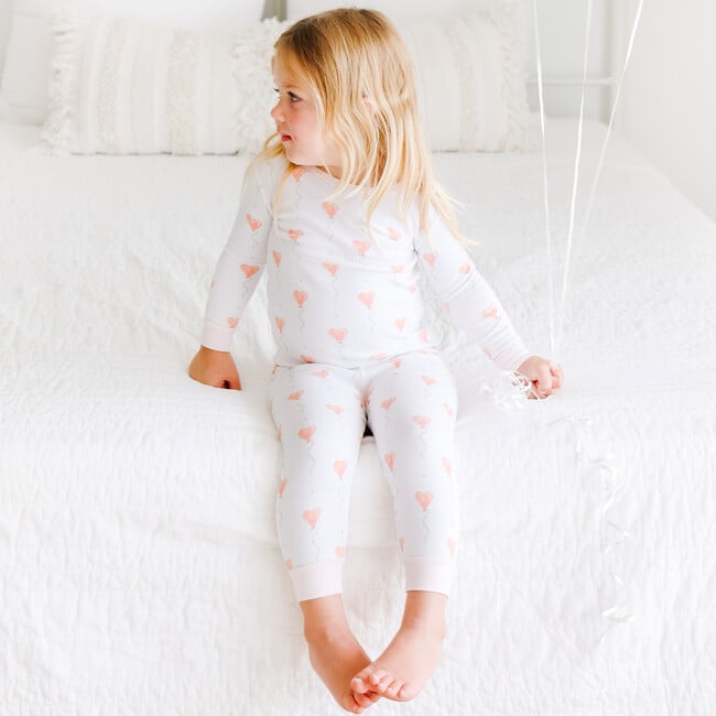 White Heart Balloon Pajama Set - Pajamas - 4